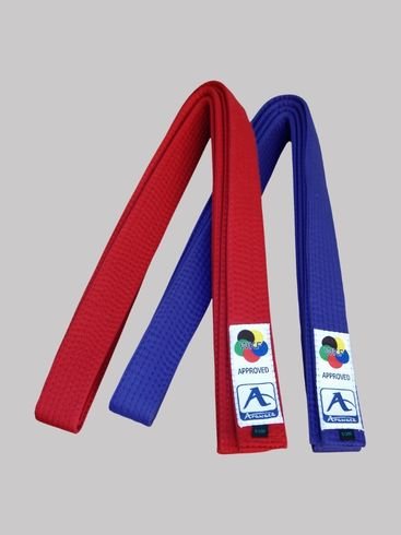 Arawaza Kummite belts (pair of red & blue)