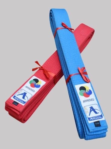 Arawaza Kata belts (pair of red & blue)